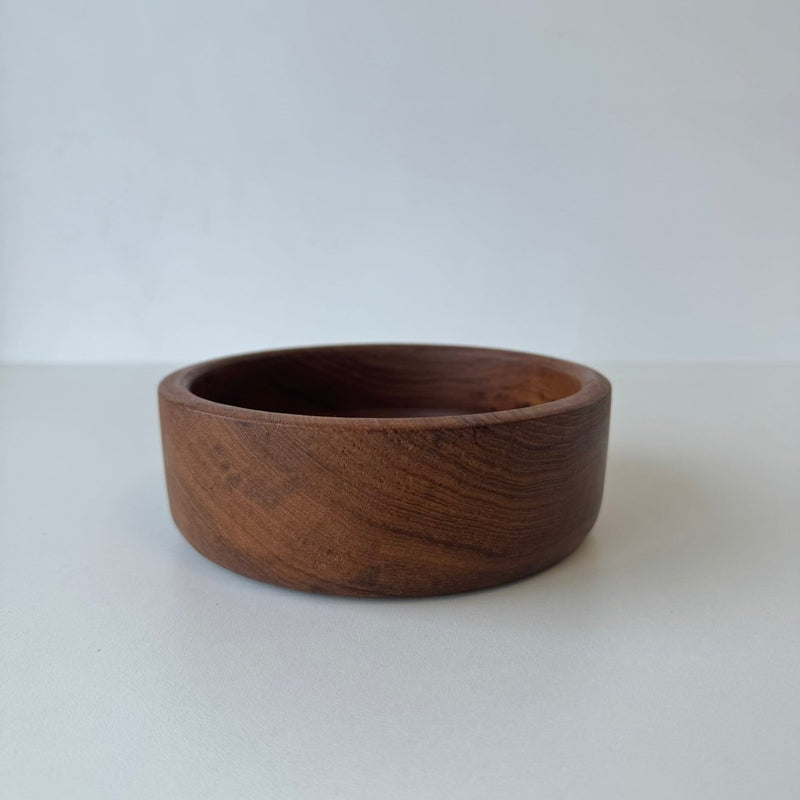 Vintage schaaltje teak rond - LOUI.STORE