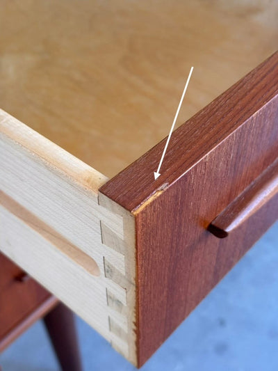 
                  
                    Vintage secretaire met spiegel teak - LOUI
                  
                