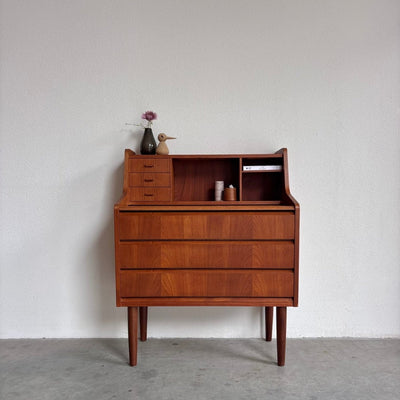 Vintage secretaire teak greeploos - LOUI
