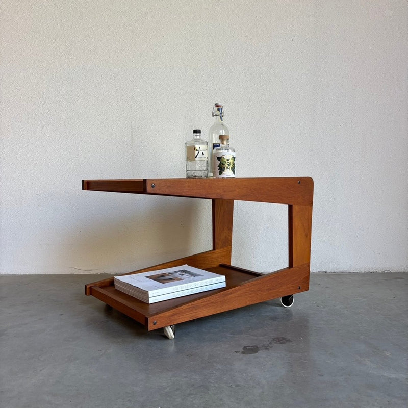 Vintage serveer trolley Sika Møbler teak - LOUI.STORE