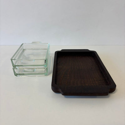 
                  
                    Vintage serveerschaal teak 2 bakjes - LOUI.STORE
                  
                