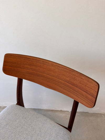 
                  
                    Vintage set 4* stoelen Findahl brede rugleuning teak - grijsblauw - LOUI.STORE
                  
                