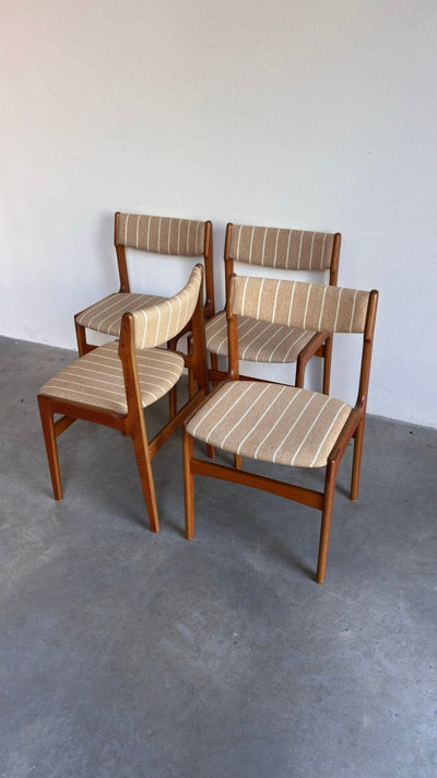 Vintage set 4/6 stoelen Erik Buch - LOUI.STORE