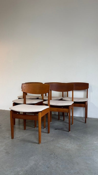 
                  
                    Vintage set 6 stoelen FDB Møbler in eiken - LOUI.STORE
                  
                