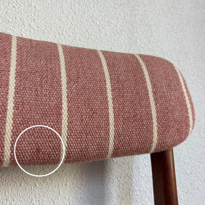 
                  
                    Vintage set 6* Thorsø stoelen teak roze streep - LOUI.STORE
                  
                