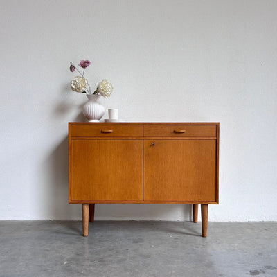 Vintage sideboard lades +deurtjes eiken - LOUI