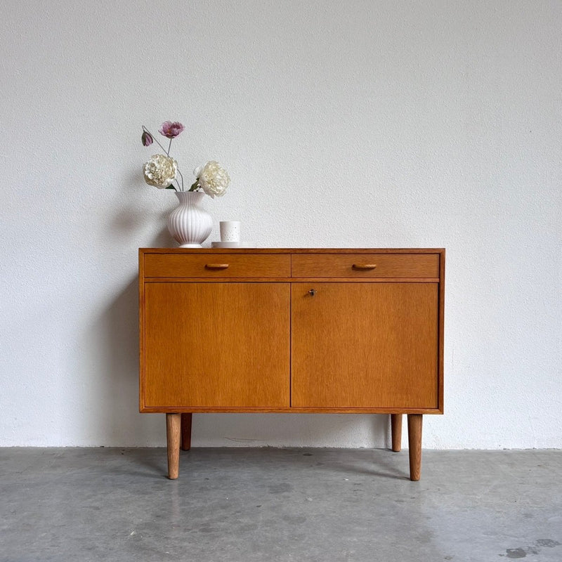 Vintage sideboard lades +deurtjes eiken - LOUI