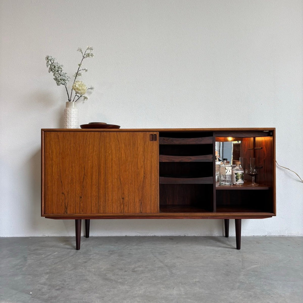 Vintage sideboard palissander met bar - LOUI.STORE