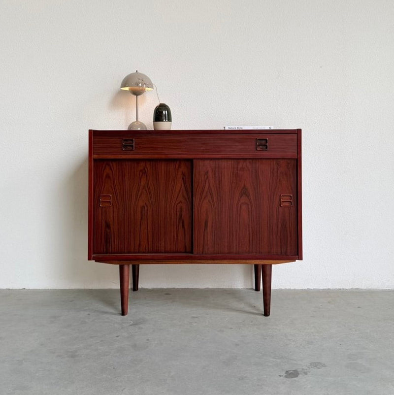 Vintage sideboard schuifdeurtjes en lade palissander - LOUI