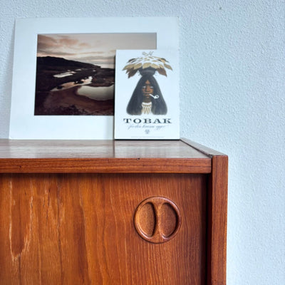 Vintage sideboard schuifdeurtjes teak - LOUI.STORE