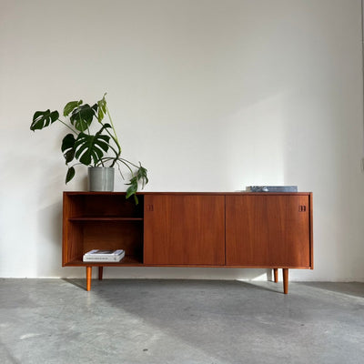 Vintage sideboard teak 3 schuifdeuren - LOUI.STORE
