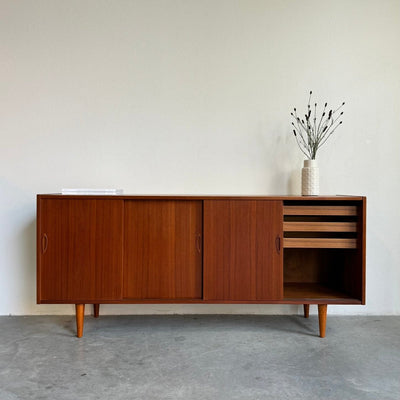 Vintage sideboard teak 4 schuifdeuren - LOUI.STORE