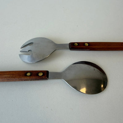 
                  
                    Vintage slabestek teak - roestvrij staal - LOUI
                  
                