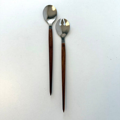 
                  
                    Vintage slabestek teak- roestvrij staal - LOUI
                  
                