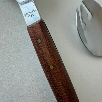 
                  
                    Vintage slabestek teak- roestvrij staal - LOUI
                  
                