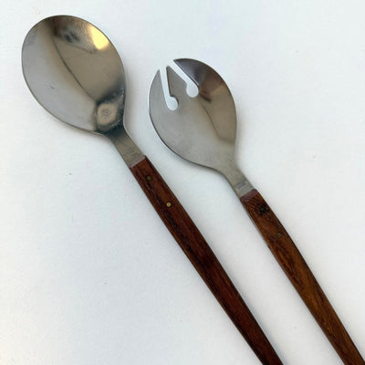 
                  
                    Vintage slabestek teak- roestvrij staal - LOUI
                  
                