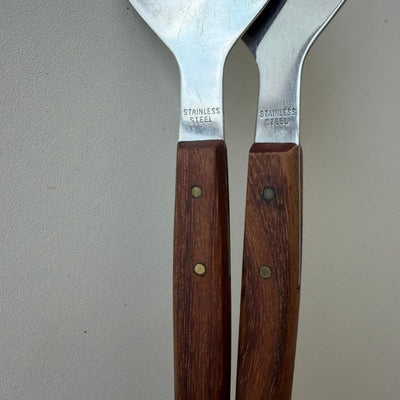 
                  
                    Vintage slabestek teak- roestvrij staal - LOUI
                  
                