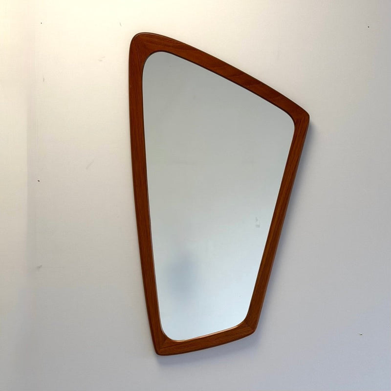 Vintage spiegel a-symmetrisch teak - LOUI