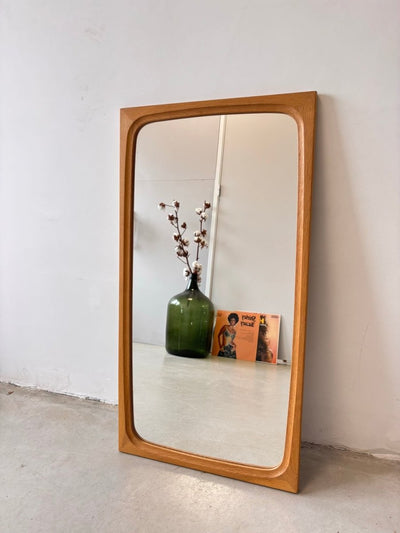 Vintage spiegel eiken dubbele rand - LOUI.STORE