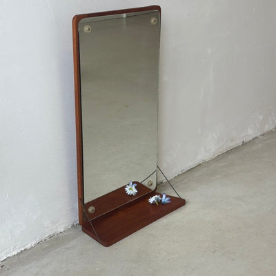 Vintage spiegel met klein plankje - LOUI.STORE