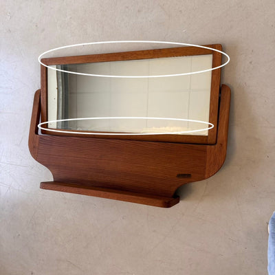 
                  
                    Vintage spiegel op voet eiken - LOUI.STORE
                  
                