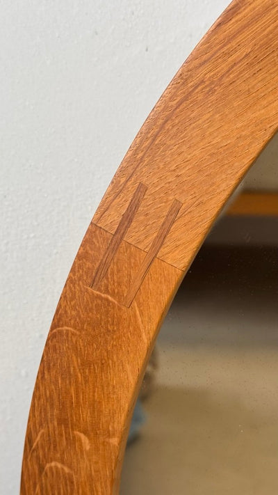 
                  
                    Vintage spiegel rond eiken Aksel Kjersgaard - LOUI.STORE
                  
                