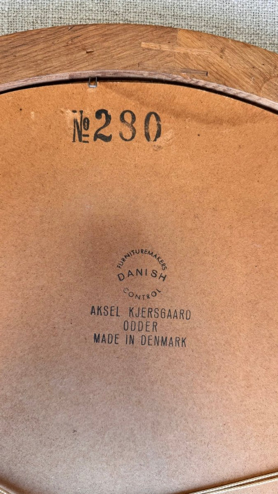 
                  
                    Vintage spiegel rond eiken Aksel Kjersgaard - LOUI.STORE
                  
                