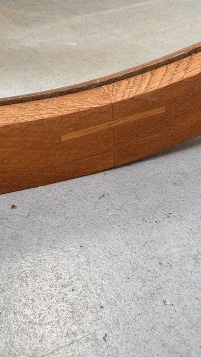 
                  
                    Vintage spiegel rond eiken Aksel Kjersgaard - LOUI.STORE
                  
                