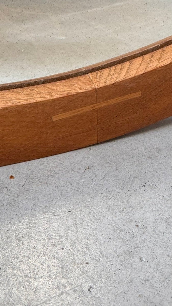 
                  
                    Vintage spiegel rond eiken Aksel Kjersgaard - LOUI.STORE
                  
                