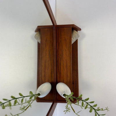 
                  
                    Vintage spiegel teak met wandplank - LOUI.STORE
                  
                