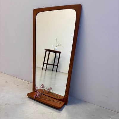 Vintage spiegel wandplank teak - LOUI.STORE