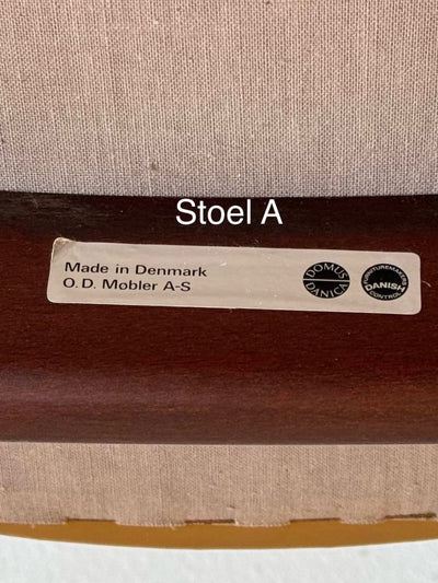 
                  
                    Vintage stoel palissander en skai Erik Buch - LOUI.STORE
                  
                