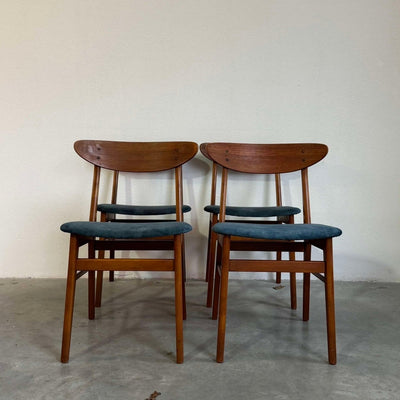 Vintage stoelen Farstrup set *4 - LOUI.STORE