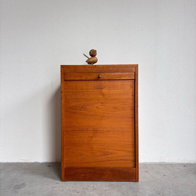 Vintage tambour kastje teak - LOUI.STORE
