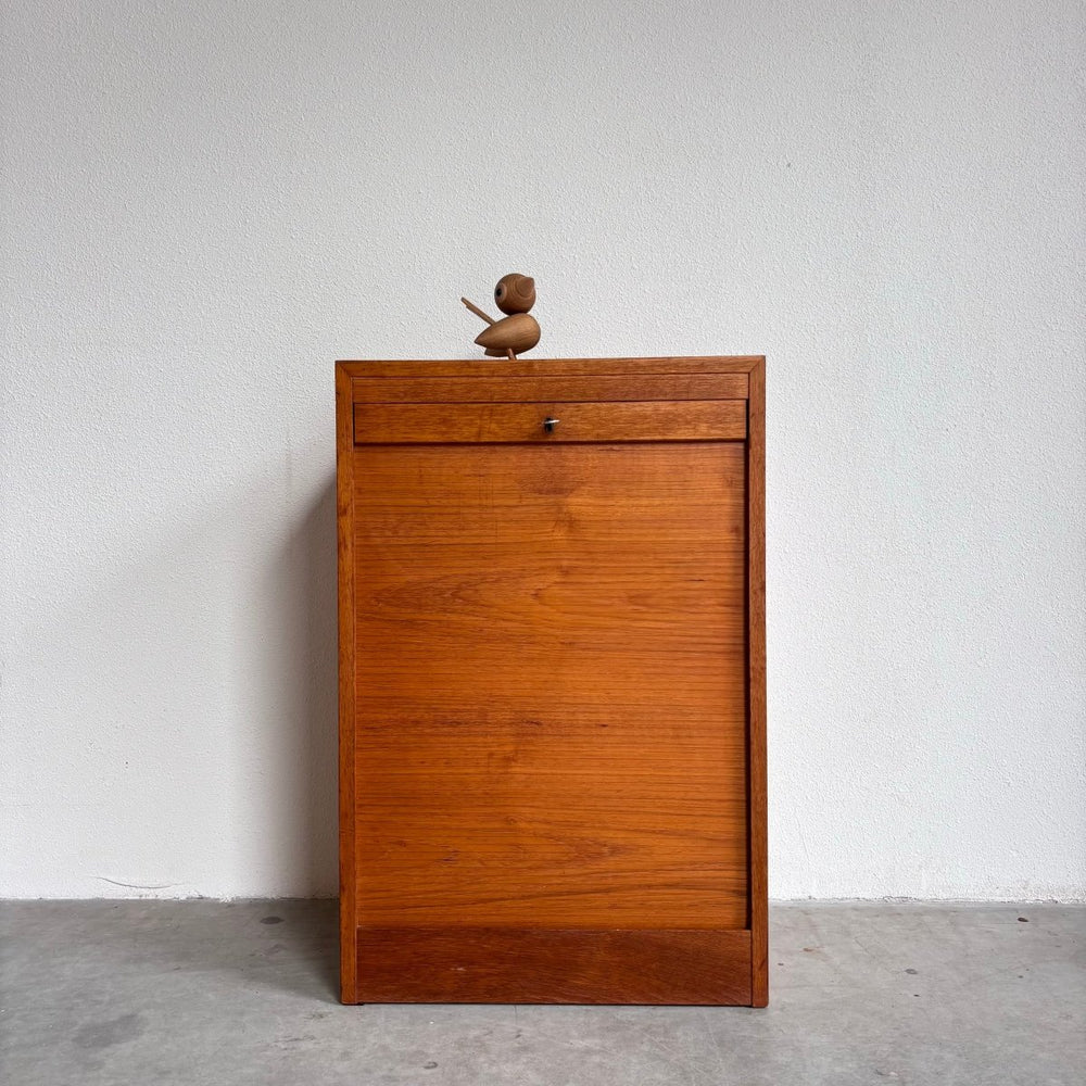Vintage tambour kastje teak - LOUI.STORE