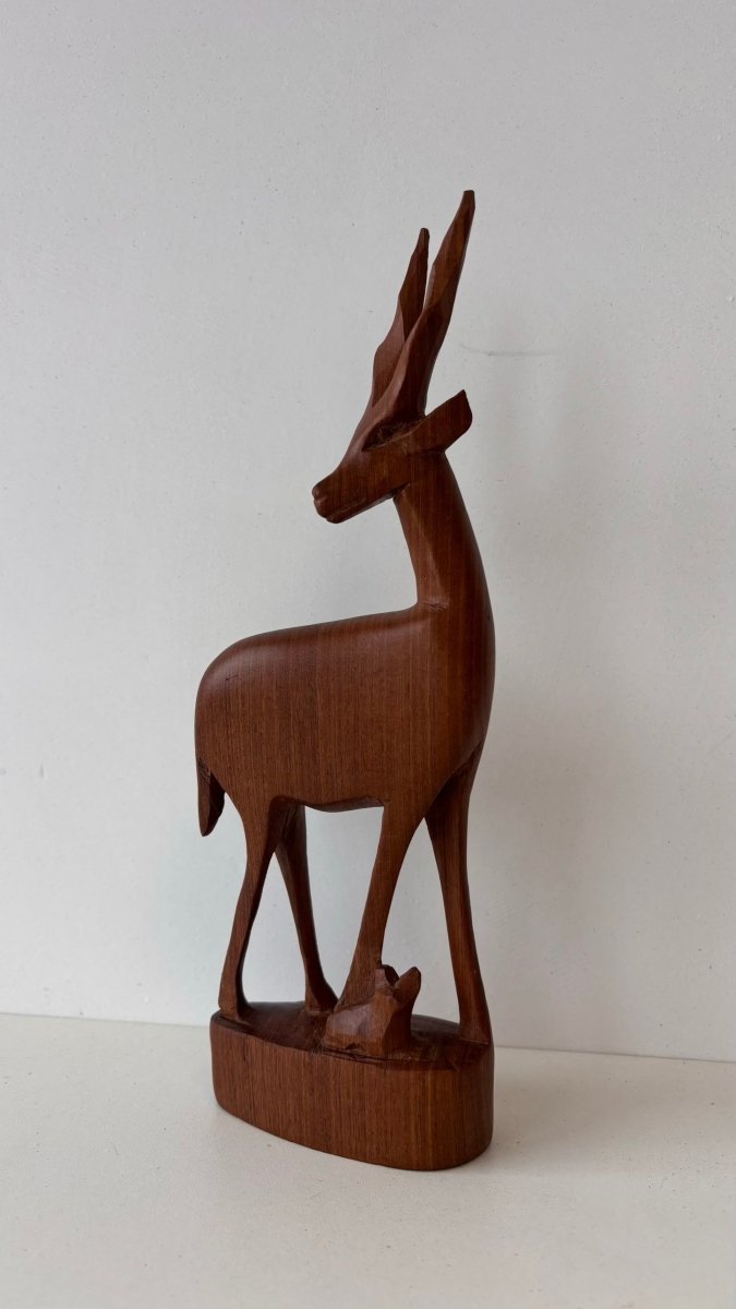 
                  
                    Vintage teak beeldje bok - LOUI.STORE
                  
                