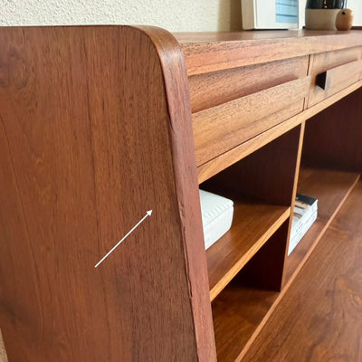 
                  
                    Vintage teak "Rooval "secretaire - bureau met rechte greep - LOUI
                  
                