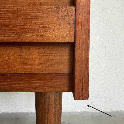 
                  
                    Vintage teak "Rooval "secretaire - bureau met rechte greep - LOUI
                  
                