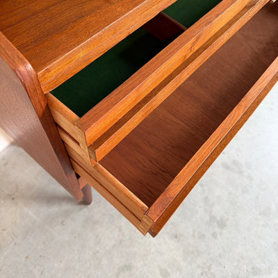 
                  
                    Vintage teak "Rooval "secretaire - bureau met rechte greep - LOUI
                  
                