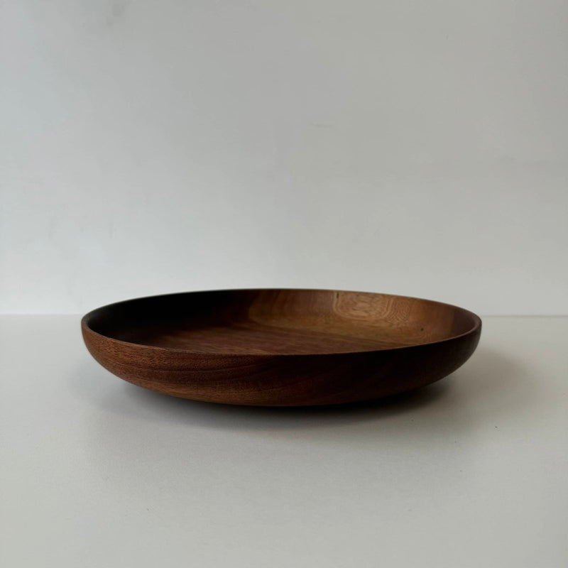 Vintage teak schaal laag - LOUI.STORE