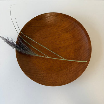 Vintage teak schaal plat - LOUI