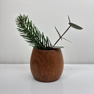 Vintage teak vaasje Wiggers - LOUI.STORE