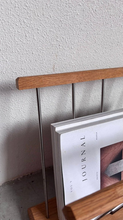 
                  
                    Vintage tijdschriftenrek eik - LOUI.STORE
                  
                