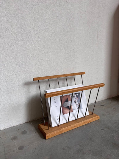 Vintage tijdschriftenrek eik - LOUI.STORE