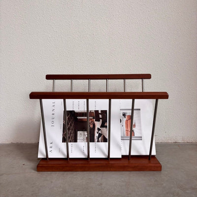 Vintage tijdschriftenrek teak - LOUI.STORE