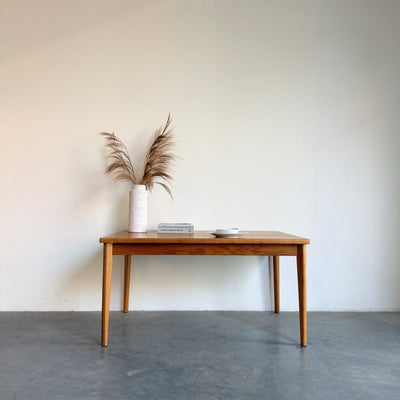 
                  
                    Vintage uitschuifbare eettafel licht teak - LOUI
                  
                