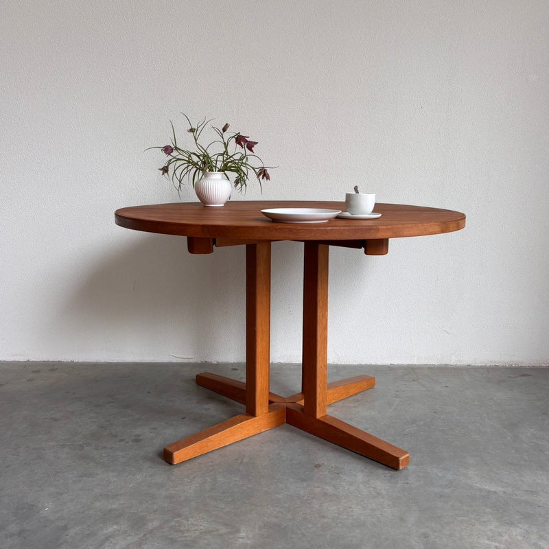 Vintage uitschuifbare eettafel rond - LOUI.STORE