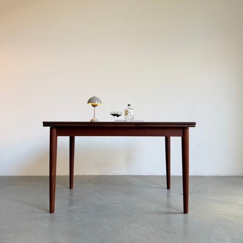 Vintage uitschuifbare eettafel teak-donker (125-225cm) - LOUI