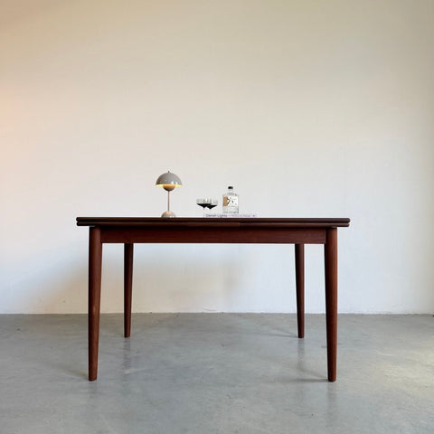 Vintage uitschuifbare eettafel teak-donker (125-225cm) - LOUI