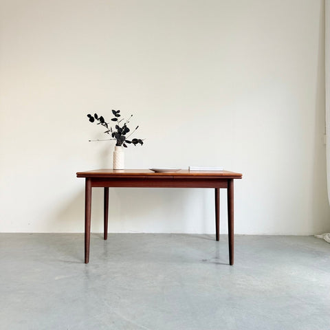 Vintage uitschuifbare teak eettafel 130-238cm - LOUI
